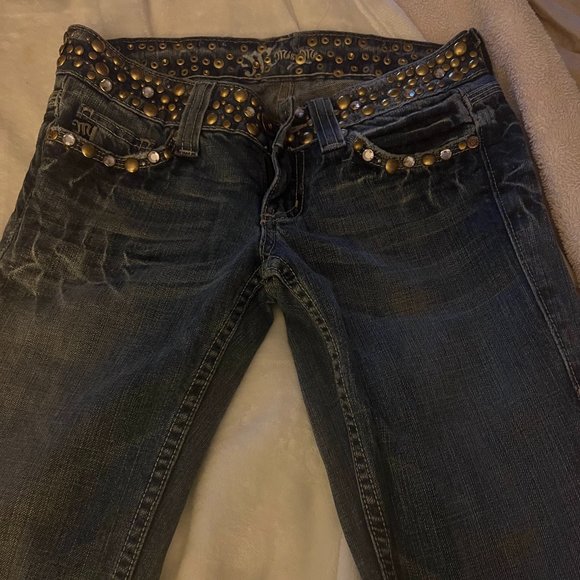 Miss Me embellished Jeans size 25 stretch jeans - Picture 2 of 4